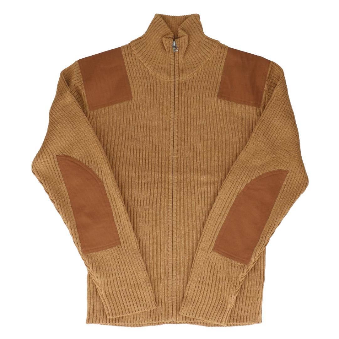 ジップアップセーター メンズ 通販 ミリタリーセーター コマンドセーター ジップアップ ニット セーター ミリタリー HOUSTON ヒューストン command zip sweater commando 2510 アメカジ カジュアル オシャレ おしゃれ COYOTE Mサイズ