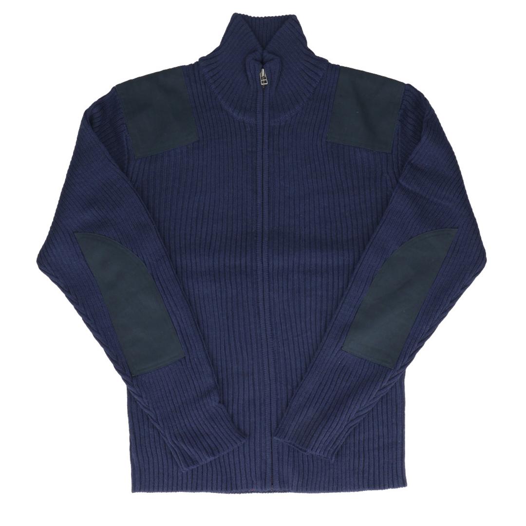 ジップアップセーター メンズ 通販 ミリタリーセーター コマンドセーター ジップアップ ニット セーター ミリタリー HOUSTON ヒューストン command zip sweater commando 2510 アメカジ カジュアル オシャレ おしゃれ NAVY Mサイズ