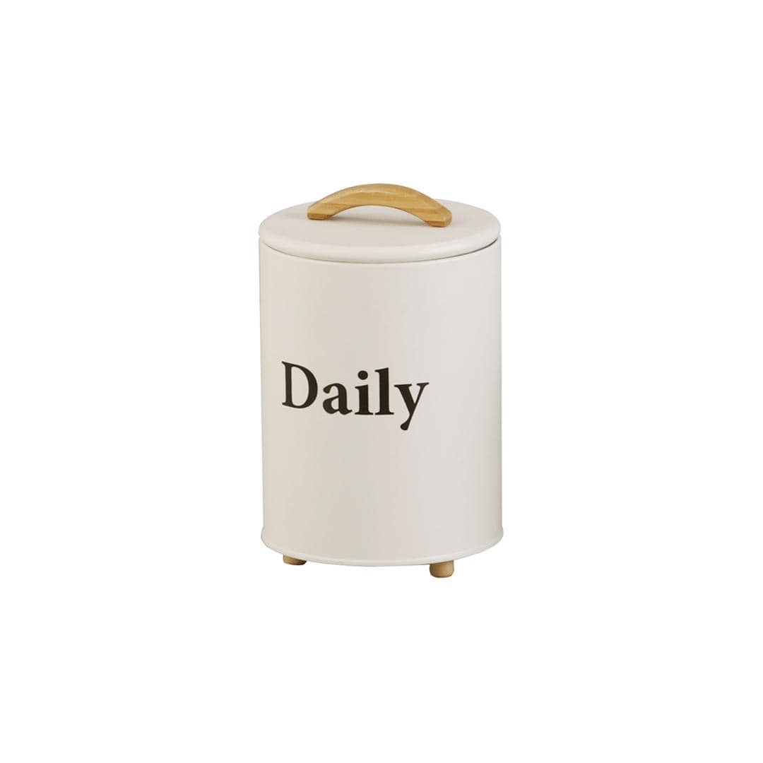 収納ケース 小物 通販 小物入れ ふた付き 収納ボックス アビデ ボワット ラウンドケース おしゃれ オシャレ 缶 収納缶 蓋付き シンプル かわいい 整理整頓 リビング 寝室 玄関 新生活 インテリア 雑貨 IVORY ・