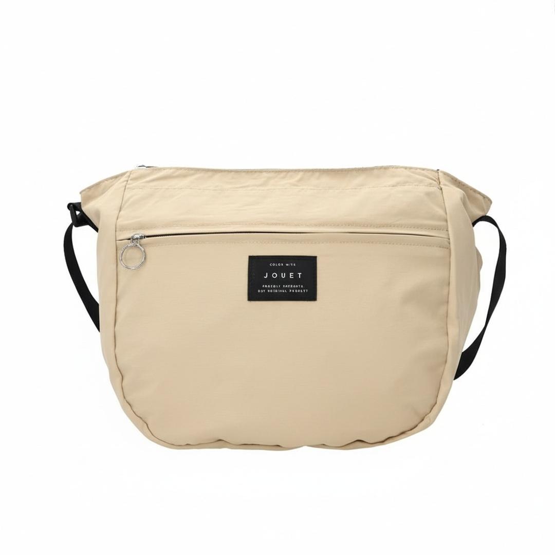 jouet ジョエット ショルダーバッグ J6681 通販 ふわかる ショルダー 斜めがけバッグ 大きめ ショルダーバック トラベルバッグ 軽量バッグ 斜め掛け 旅行バッグ 撥水 バッグ バック キャリーオン サブバッグ 大人 大容量 おしゃれ シンプル アイボリー ・