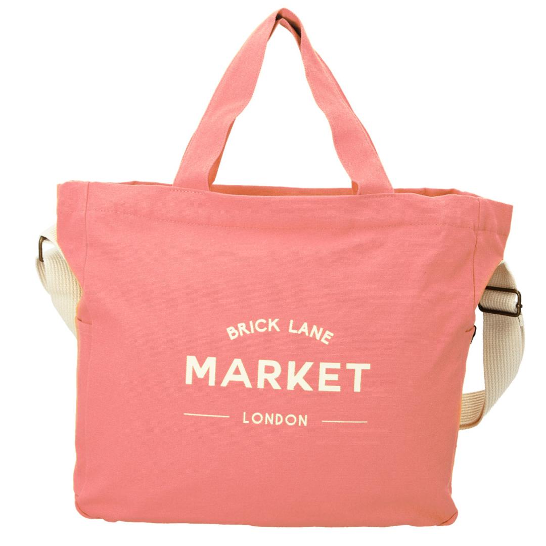 ショルダーバッグ レディース 斜めがけ 大人 通販 大きめ MARKET マーケット A4 通勤 通学 おしゃれ シンプル かわいい キャンバス 帆布 手持ち ハンドバッグ マザーズバッグ サブバッグ 旅行 2wayバッグ PK.ピンク ・