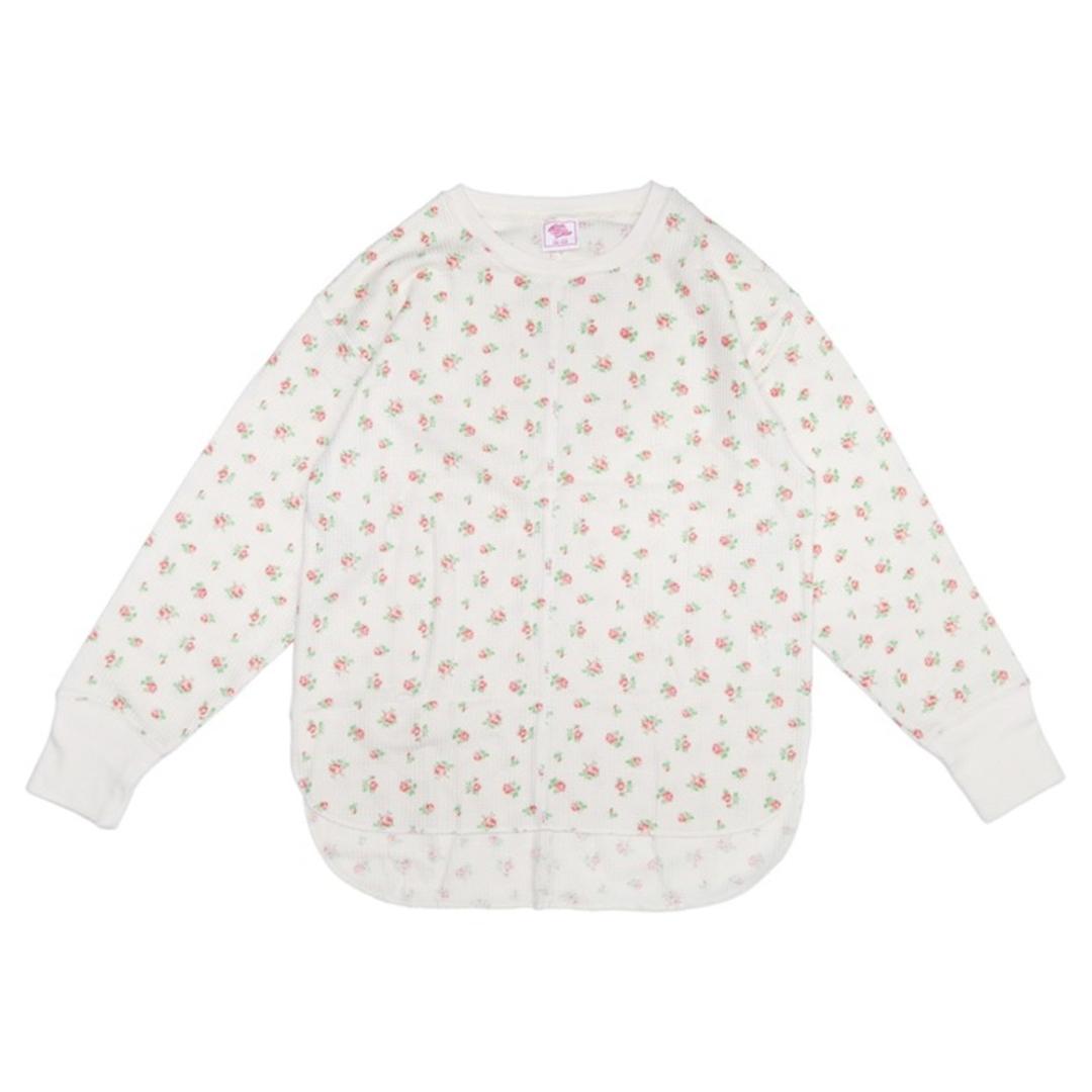 JEMORGAN サーマル レディース 通販 ジェーイーモーガン JD071-59S 切替ロンT ワッフル ロンT Tシャツ 長袖Tシャツ カットソー 長袖 トップス ワッフル生地 パック入り おしゃれ シンプル レディースファッション ピンク ・