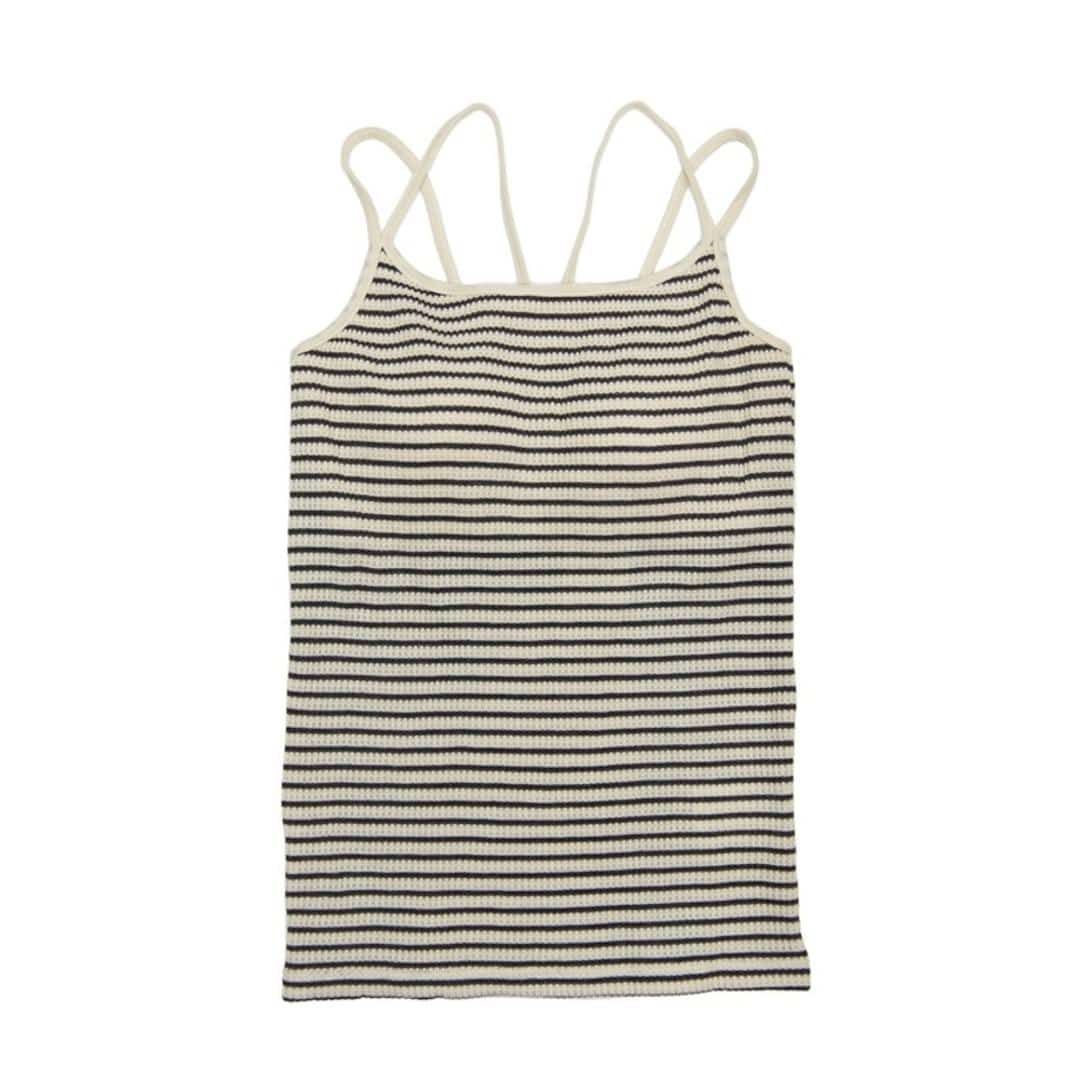 JEMORGAN サーマル レディース 通販 ジェーイーモーガン JE793-29S ボーダーブラキャミソール キャミソール ブラキャミソール キャミ ブラキャミ ワッフル インナー トップス 細ボーダー パック入り おしゃれ シンプル レディースファッション ナチュラル×杢チャコール(05) ・