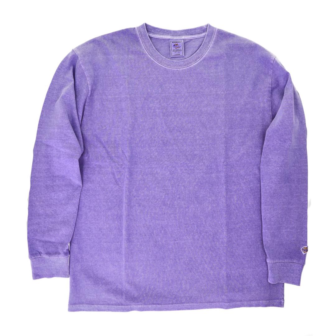 JEMORGAN 長袖Tシャツ ジェーイーモーガン JF006-12S 通販 ロンT カットソー Tシャツ ロングスリーブTシャツ 長袖 メンズ 天竺 クルーネック 秋冬 春秋 レディース 大きいサイズ 綿100% コットン100% トップス メンズファッション パープル Mサイズ