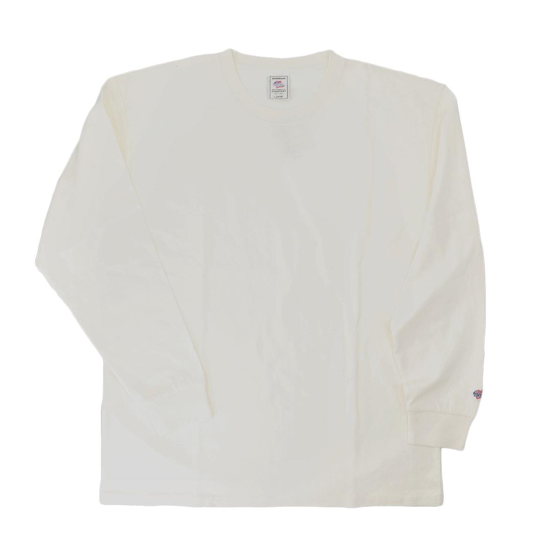 JEMORGAN 長袖Tシャツ ジェーイーモーガン JF006-12S 通販 ロンT カットソー Tシャツ ロングスリーブTシャツ 長袖 メンズ 天竺 クルーネック 秋冬 春秋 レディース 大きいサイズ 綿100% コットン100% トップス メンズファッション ホワイト Mサイズ