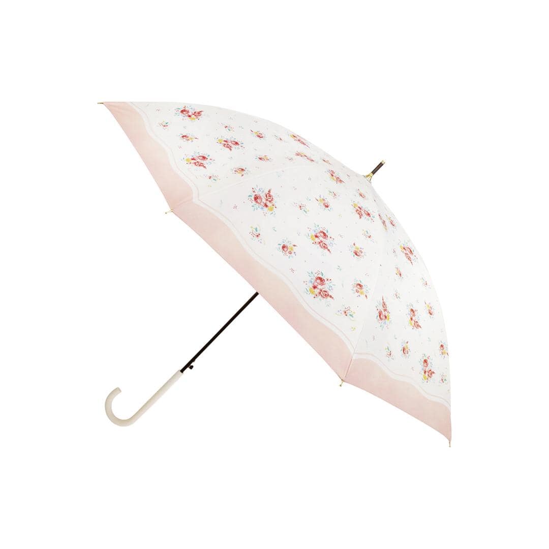 長傘 晴雨兼用 通販 晴雨兼用傘 晴雨兼用長傘 UVカット ジャンプ式 雨傘 晴れ雨兼用傘 55cm JK-168 日傘 ひがさ 遮光 かさ カサ 婦人傘 紫外線対策 uvカット 暑さ対策 贈り物 母の日 ギフト 通勤 通学 かわいい 可愛い おしゃれ ローズ ・