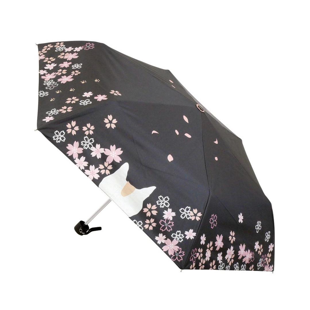 折りたたみ傘 ネコ 晴雨兼用 通販 折り畳み傘 晴雨兼用傘 晴雨兼用折りたたみ傘 晴雨兼用折り畳み傘 手動開閉 手開き 50cm 雨傘 晴れ雨兼用傘 JKO-552 紫外線対策 uvカット 日傘 ひがさ 遮光 かさ 婦人傘 暑さ対策 贈り物 通勤 おしゃれ さくら ・