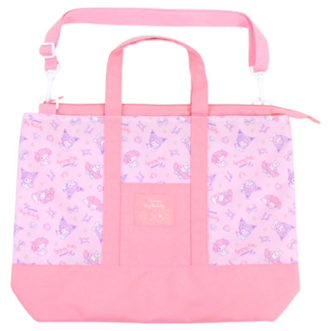 トートバッグ 2way 通販 ショルダーバッグ レッスンバッグ キャラクター 習い事 レッスン お稽古 キッズ 子ども 男の子 女の子 かわいい カワイイ 通学 斜めがけ 斜めかけ トートバック レッスンバック ショルダーバック バッグ ギフト 贈り物 マイメロディ&クロミ ・