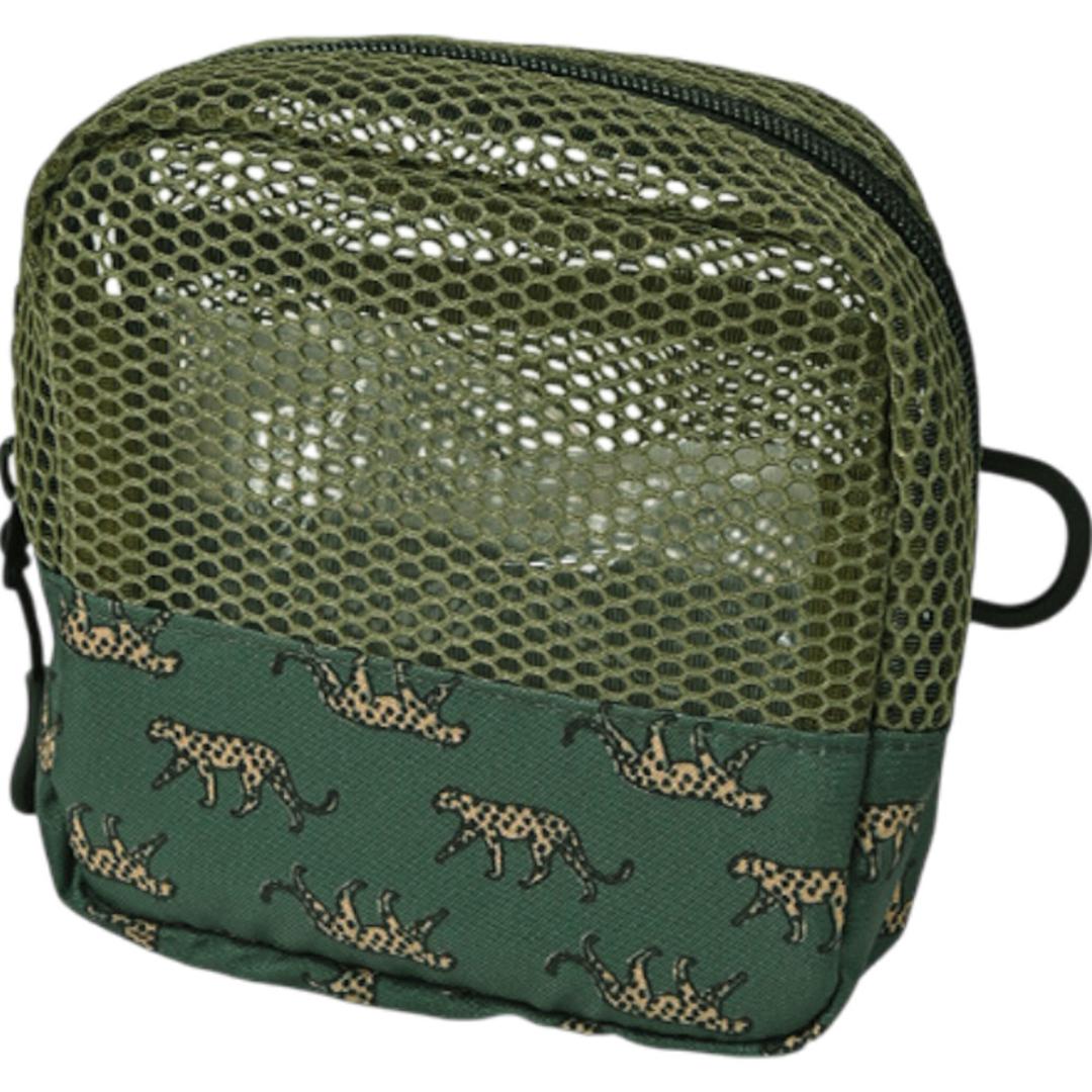 kiu ポーチ キウ K369 通販 縦型 小さめ トラベルポーチ メッシュポーチ 化粧ポーチ コスメポーチ メイクポーチ ガジェットポーチ 小物入れ 洗面用具 旅行 出張 おしゃれ かわいい レディース メンズ マチ 整理 パッキングオーガナイザー 旅行用品 175.レオパード ・