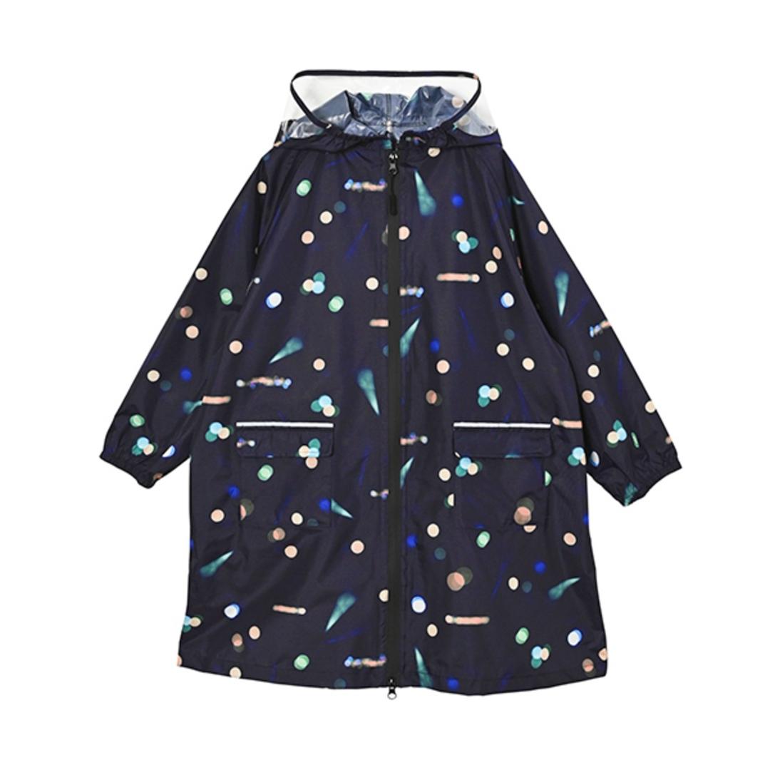 kiu キウ レインコート キッズ 通販 キッズポンチョ ポンチョ カッパ 雨合羽 ランドセル対応 男の子 女の子 子供用 フルジップ はっ水 撥水 使いやすくい フード 透明窓付き ポケット リフレクター 袖口ゴム 収納袋 子ども用 こども 子供 子ども 543.レイニーライト Mサイズ
