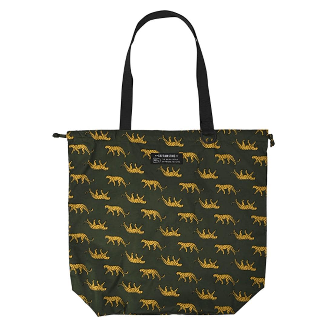 kiu キウ エコバッグ K444 通販 エコバック トートバッグ トートバック トート 手提げ レインバッグカバー レインバックカバー サブバッグ サブバック 雨よけ 撥水 コンパクト パッカブル 折りたたみ KiU 男女兼用 ユニセックス アウトドア 175.レオパード ・