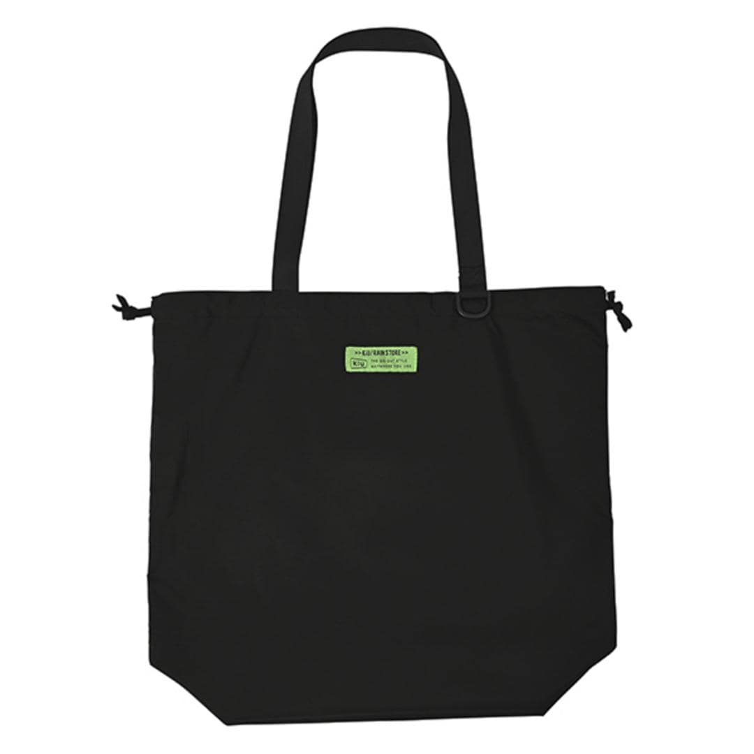 kiu キウ エコバッグ K444 通販 エコバック トートバッグ トートバック トート 手提げ レインバッグカバー レインバックカバー サブバッグ サブバック 雨よけ 撥水 コンパクト パッカブル 折りたたみ KiU 男女兼用 ユニセックス アウトドア 900.ブラック ・