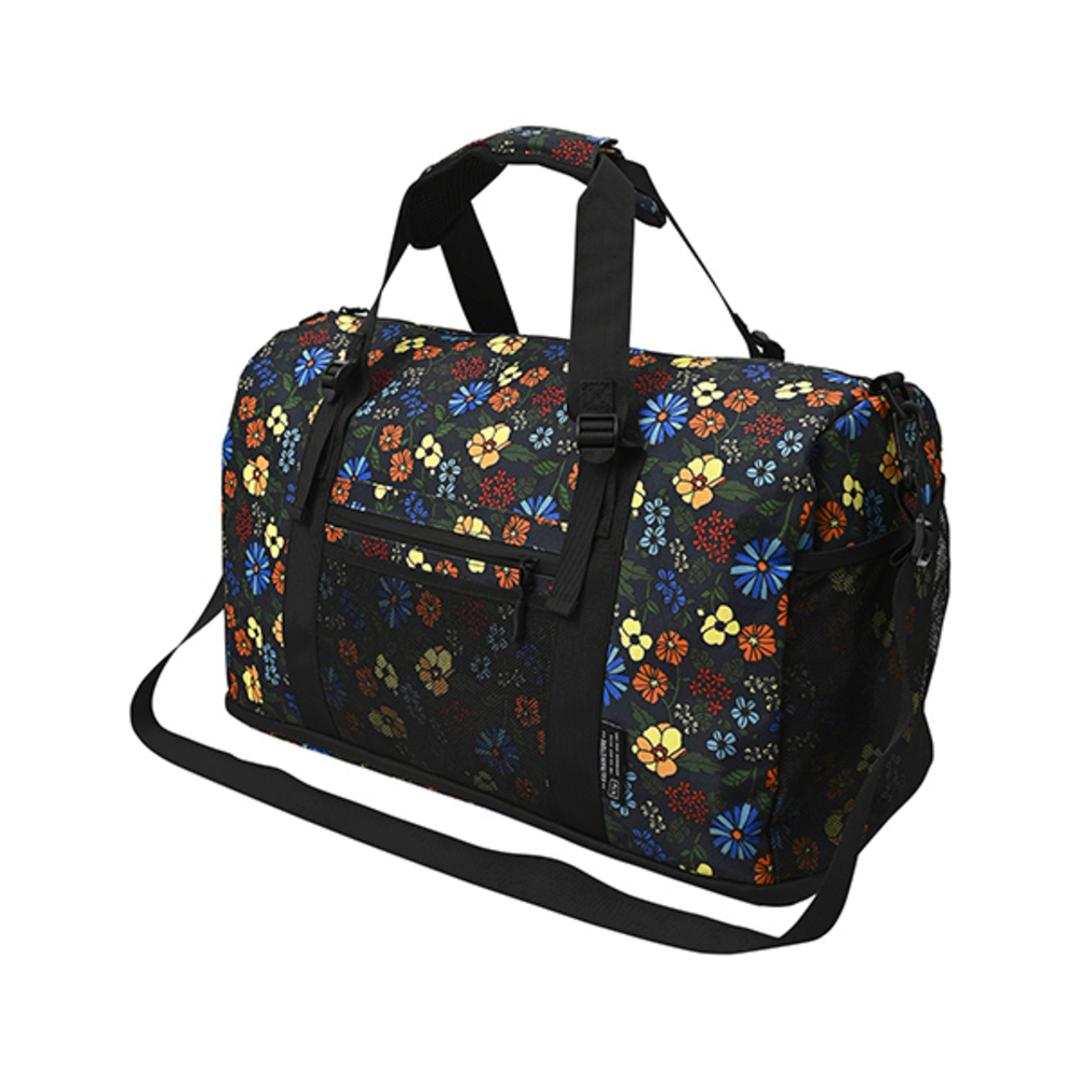 kiu キウ ジムバッグ K454 大容量 通販 スクールバッグ スクールバック ジムバック トート ショルダー 靴 収納 コンパートメント付き ポケット キャリーケース対応 カジュアル シンプル KiU メンズ レディース 男女兼用 ユニセックス アウトドア 169.サイケデリックフラワー ・