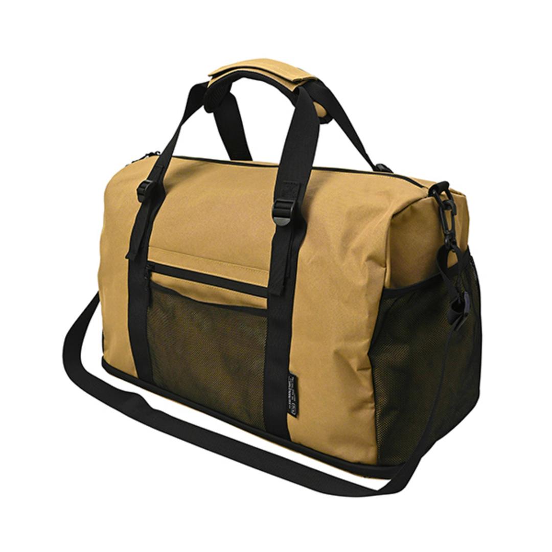 kiu キウ ジムバッグ K454 大容量 通販 スクールバッグ スクールバック ジムバック トート ショルダー 靴 収納 コンパートメント付き ポケット キャリーケース対応 カジュアル シンプル KiU メンズ レディース 男女兼用 ユニセックス アウトドア 911.ベージュ ・