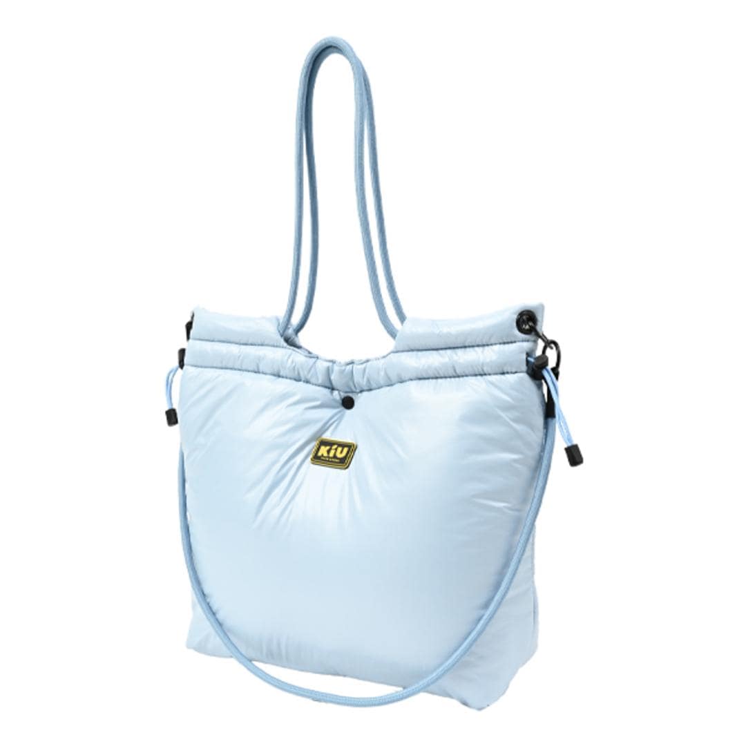 KiU トートバッグ キウ k487 通販 トートバック ショルダーバッグ 斜めがけバッグ マザーズバッグ レディース メンズ 大きめ A4 B4 大容量 通勤 通学 撥水 軽量 軽い 肩掛け キルティング おしゃれ 秋冬 シンプル 旅行 男女兼用バッグ 988.アイスブルー ・