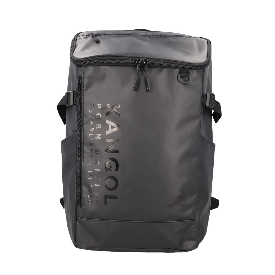 KANGOL カンゴール リュック 250-1570 通販 リュックサック 33L ボックス型 バックパック ボックスリュック デイパック おしゃれ レディース メンズ バッグ レディースバッグ メンズバッグ ブランド 通学 かばん 中学生 高校生 オシャレ ブラック ・