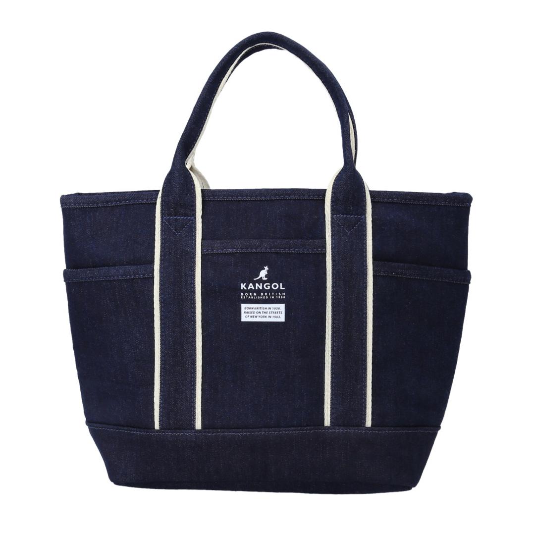 KANGOL カンゴール 2WAY バッグ 250-2191 通販 サブバッグ マルチバッグ トートバッグ サブバック マルチバック トートバック トート 手持ち ポーチ付き キャンパス プリント レディース メンズ 男女兼用 ユニセックス シンプル カジュアル ネイビー ・