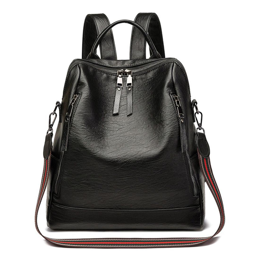 バックパック レディース 通販 2way ショルダー ショルダーバッグ リュックサック デイパック ファッションバッグ バッグバケット カバン バッグ 鞄 かばん スクールバッグ リュック ソフトレザー クロスボーダー カジュアル 鞄 かばん 収納 おしゃれ 通勤 通学 ブラック ・