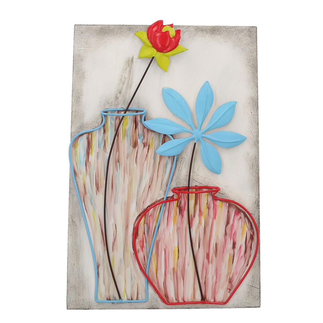 ウォールアート 壁掛け 壁飾り 通販 アートパネル ウォールデコレーション ウォールパネル アートボード 壁面装飾 壁 アンティーク調 立体 フェイクフラワー アイアン雑貨 アイアン製 アイアン 北欧 アート インテリア エレガント 玄関 リビング 部屋 花柄B ・