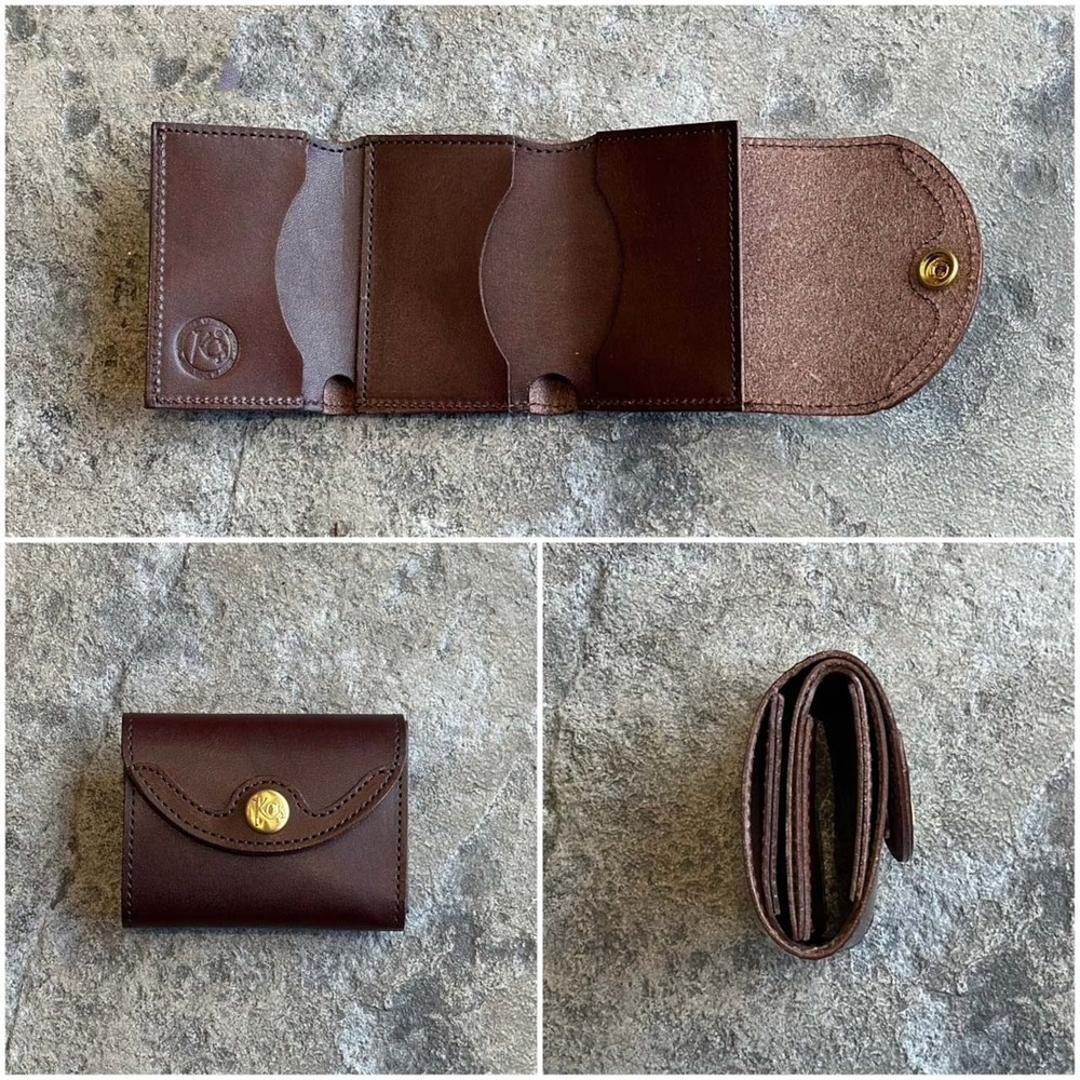 三つ折り財布 メンズ 通販 日本製 財布 さいふ 栃木レザー お札入れ カード入れ ブランド 革製品 レザーグッズ レザークラフト かっこいい おしゃれ 男性 コンパクト シンプル 卒業 就職祝い 誕生日 お祝い KC,s ケイシイズ ギフト プレゼント ブラウン ・