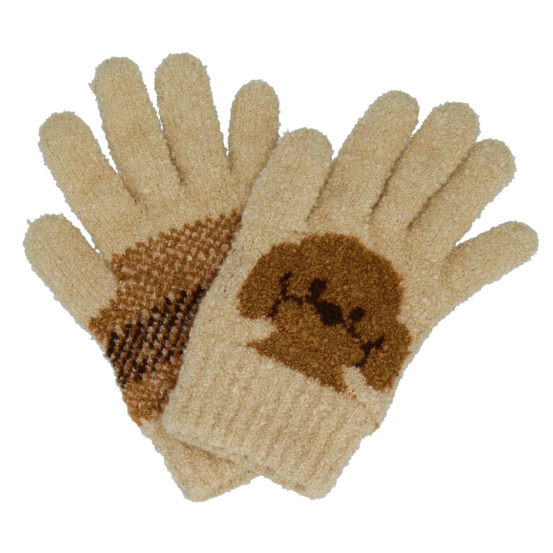 手袋 キッズ 通販 15～17cm 5本指手袋 5本指 5本 シュークリーム クマ
