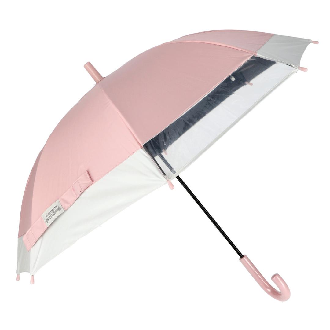晴雨兼用傘 長傘 遮熱 キッズ 通販 子ども傘 傘 晴雨兼用 日傘 雨傘 かさ カサ 遮光率100% UVカット UPF50+ 透明窓 耐風 通学 小学生 小学校 女の子 男の子 子供用 子ども こども 50cm 50センチ かわいい 中谷 955-007 ピンク ・
