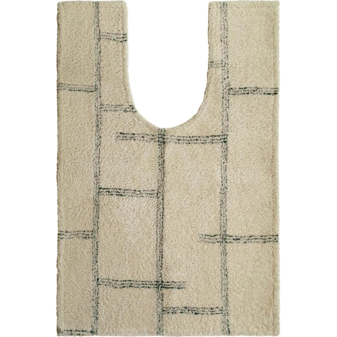 オカトー トイレマット 超 ロング 耳長 通販 kieto トイレ マット ロングトイレマット 洗える 足元マット トイレファブリック トイレタリー すべらない 滑り止め すべり止め 洗濯 丸洗い 105×70cm 北欧 おしゃれ シンプル トイレ用品 アイボリー ・