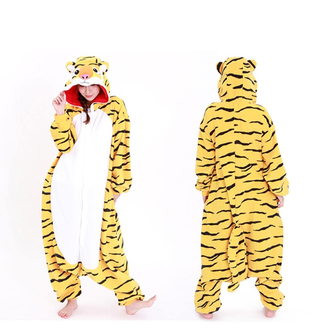 着ぐるみ パジャマ 大人用 通販 動物 アニマル 部屋着 きぐるみ フリース 衣装 仮装 十二支 干支 かわいい コスチューム コスプレ イベント 体育祭 学園祭 文化祭 パーティー SAZAC サザック トラ ・