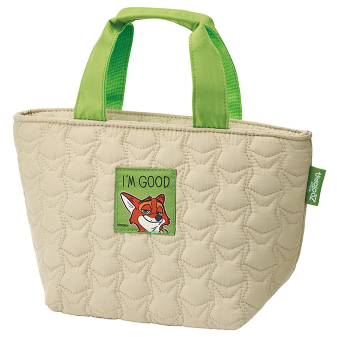 ランチバッグ 保温 通販 キルティング生地 保温バッグ トートバッグ コンパクト お弁当バッグ バッグ 持ち運び 通勤 通学 かわいい オシャレ 大人 女性 キャラクター お出掛け お買い物 ランチグッズ スケーター skater ギフト 贈り物 ズートピア/ニック ・