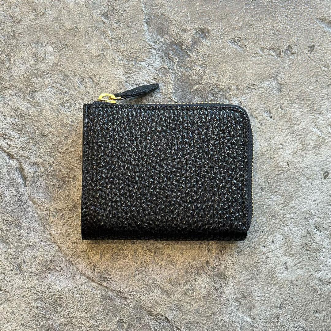 KC,s 財布 ケイシイズ KRB005 通販 日本製 コンパクトウォレット ミニ財布 ミニウォレット kc,s ケーシーズ ブランド 本革 レザー 牛革 L字ファスナー おしゃれ カードポケット コインポケット お札入れ 小銭入れあり 折りたたみ財布 男性用 ブラック ・