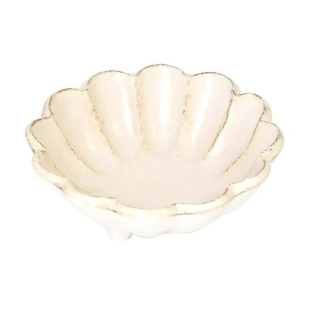 美濃焼 小鉢 通販 日本製 小皿 美濃 焼 12cm 取り皿 副菜 取皿 和食器 おしゃれ モダン かわいい 花形 花型 お花 サラダ デザート 電子レンジ対応 食洗機対応 朝食 おやつ 夕食 リンカ 12ボウル グルメスタイル キッチン用品 ホワイト ・