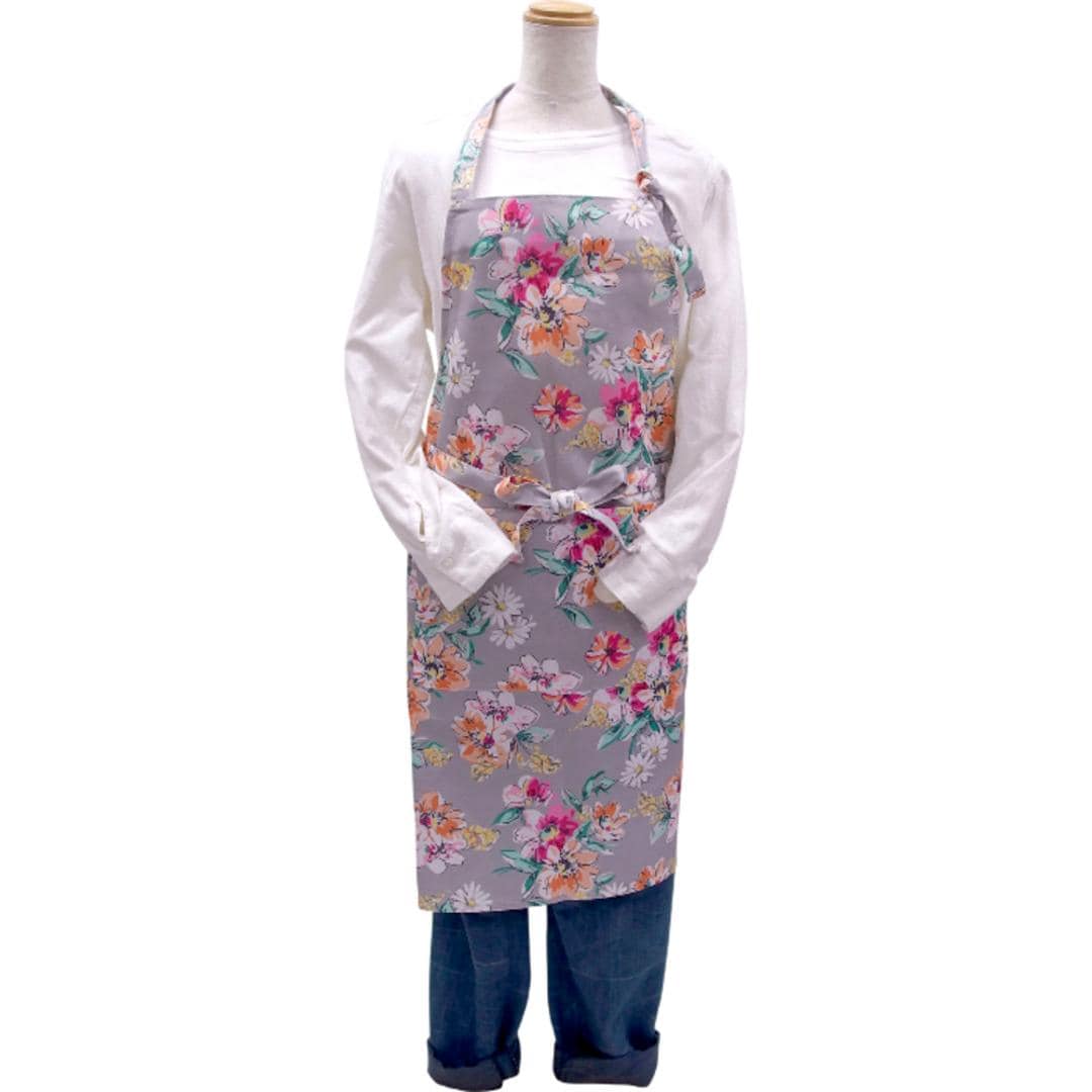 エプロン おしゃれ 通販 前掛け 前結び 前 結び レディース 大人 女性 保育士 主婦 可愛い かわいい オシャレ 家事 炊事 料理教室 調理実習 お稽古 習い事 母の日 ギフト 贈り物 台所用品 キッチンファブリック ナチュラル 生活雑貨 グレー ・