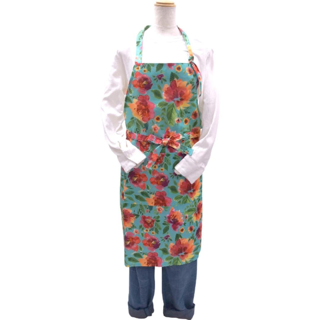 エプロン おしゃれ 通販 前掛け 前結び 前 結び レディース 大人 女性 保育士 主婦 可愛い かわいい オシャレ 家事 炊事 料理教室 調理実習 お稽古 習い事 母の日 ギフト 贈り物 台所用品 キッチンファブリック ナチュラル 生活雑貨 ミントブルー ・