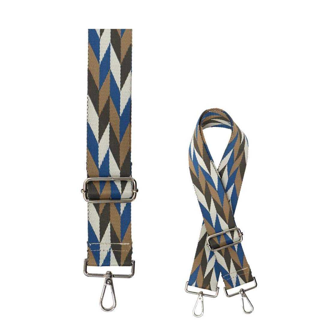 ストラップ 着せ替え バッグ用 通販 着せ替えストラップ ショルダーストラップ 付け替えストラップ ショルダーベルト 肩ひも 肩紐 バッグ小物 バック小物 付け替え 簡単 バック用 可愛い かわいい ファッション小物 バッグアクセサリー おしゃれ オシャレ ヘリンボーンBL/SV ・