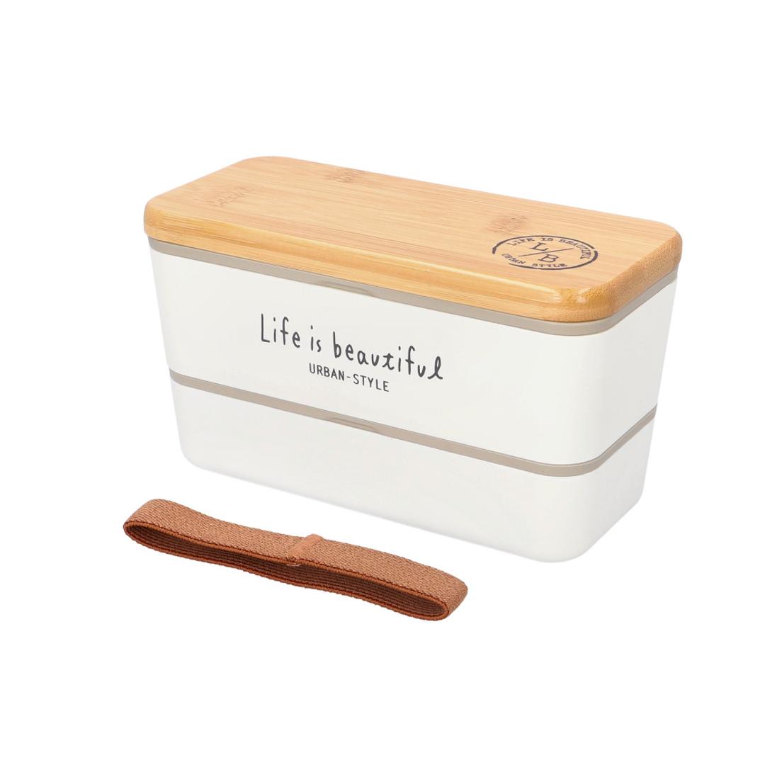 弁当箱 2段 通販 日本製 730ml ランチボックス 2段弁当箱 入れ子式 レンジ対応 食洗機対応 ナチュラル シンプル コンパクト かわいい 可愛い 男性 女子 女性 学校 オフィス 保存容器 正和 ギフト キッチン雑貨 ホワイト ・