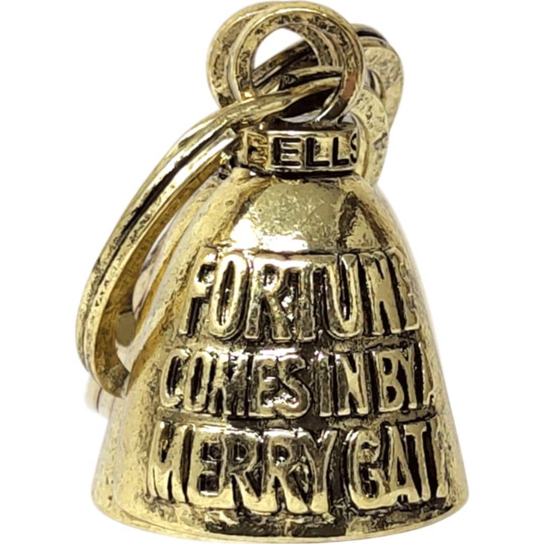 キーホルダー おしゃれ 通販 ラッキーベル キーリング ベルキーホルダー 鈴 鐘 交通安全 お守り バイカー ファッション ベル アメカジ グッズ ガーディアンベル アメリカン雑貨 かっこいい 音が鳴る 大人 バイクアクセサリー 小物 雑貨 熊よけ ココペリ/ゴールド ・