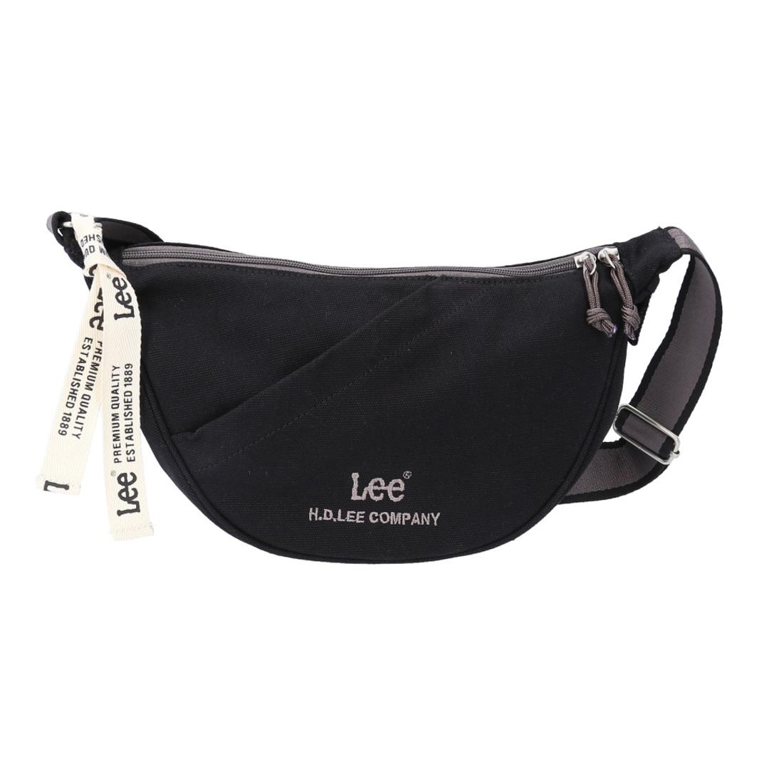 Lee リー ショルダーバッグ arcana 320-1300 通販 舟形ショルダー ショルダーバック ショルダー 肩掛け ななめかけ 斜めかけ 軽量 軽い 小さめ 小さい 舟形 レディース メンズ 男女兼用 ユニセックス シンプル カジュアル 旅行 トラベル ブラック ・