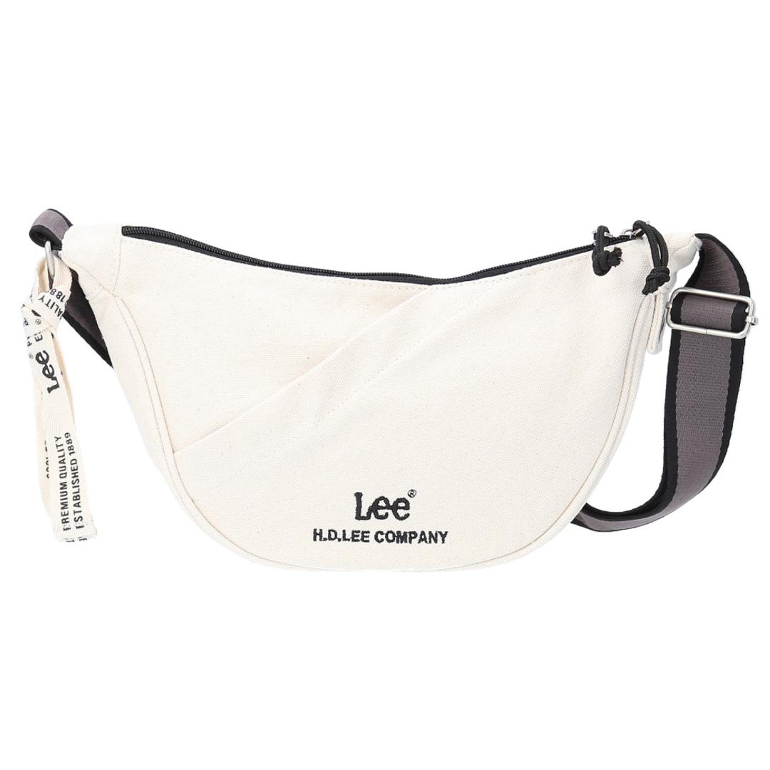 Lee リー ショルダーバッグ arcana 320-1300 通販 舟形ショルダー ショルダーバック ショルダー 肩掛け ななめかけ 斜めかけ 軽量 軽い 小さめ 小さい 舟形 レディース メンズ 男女兼用 ユニセックス シンプル カジュアル 旅行 トラベル ホワイト ・