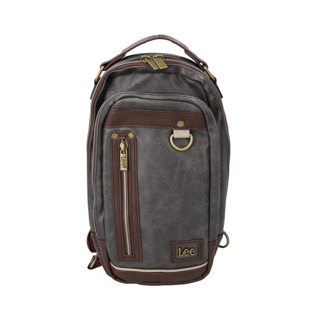 Lee リー ボディバッグ 通販 斜めがけ メンズ レディース ボディバック おしゃれ 斜めがけバッグ 大人 シンプル 無地 ボディーバッグ ボディーバック ギフト バック かばん カバン ギフト 贈り物 かっこいい GRAY ・