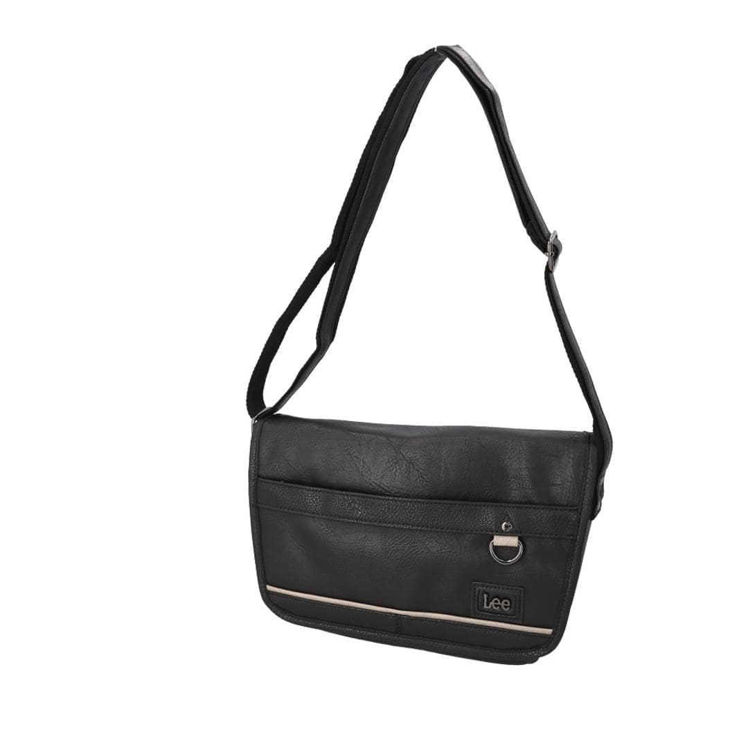 Lee リー ショルダーバッグ 通販 バッグ ショルダーバック メンズ レディース 斜めがけ おしゃれ 斜め掛け ななめ掛け 斜めかけ 大人 シンプル 無地 ギフト ショルダー 肩掛け バック かばん 鞄 オシャレ 贈り物 かっこいい BLACK ・