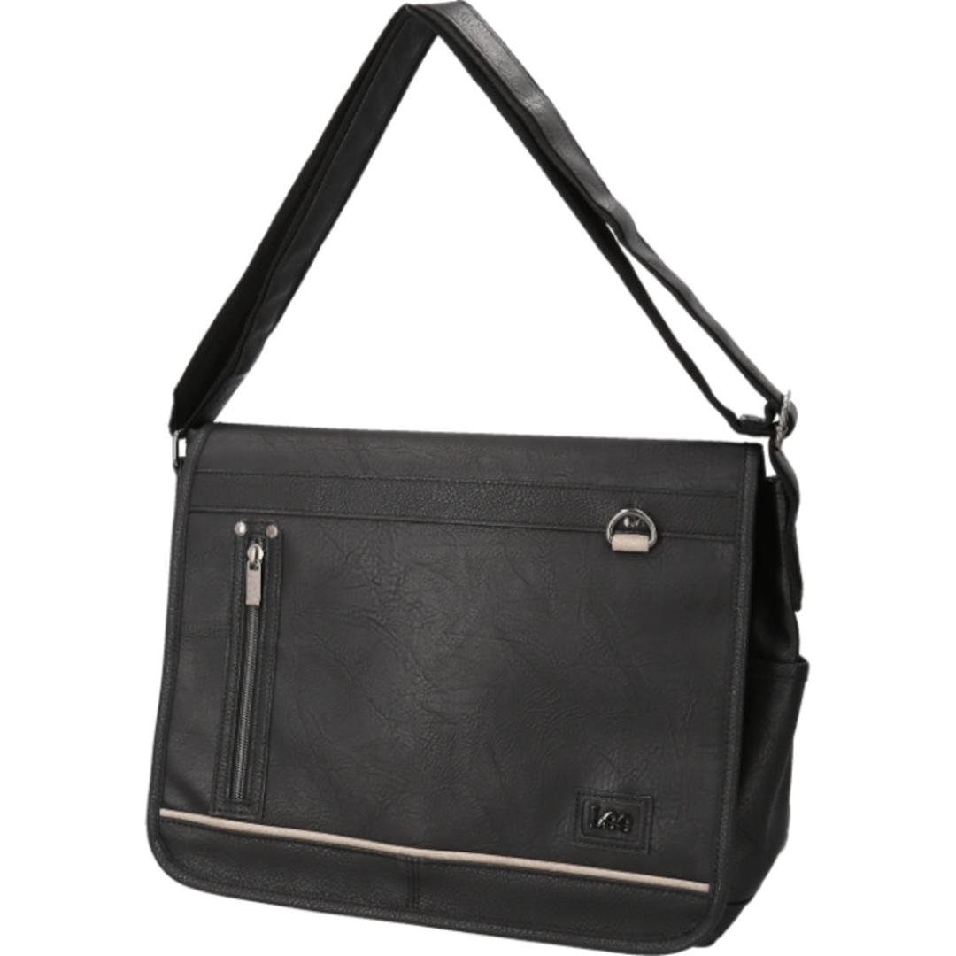 Lee リー ショルダーバッグ 通販 バッグ ショルダーバック メンズ レディース 斜めがけ おしゃれ 斜め掛け ななめ掛け 斜めかけ 大人 シンプル 無地 ギフト ショルダー 肩掛け バック かばん 鞄 オシャレ ギフト 贈り物 かっこいい BLACK ・