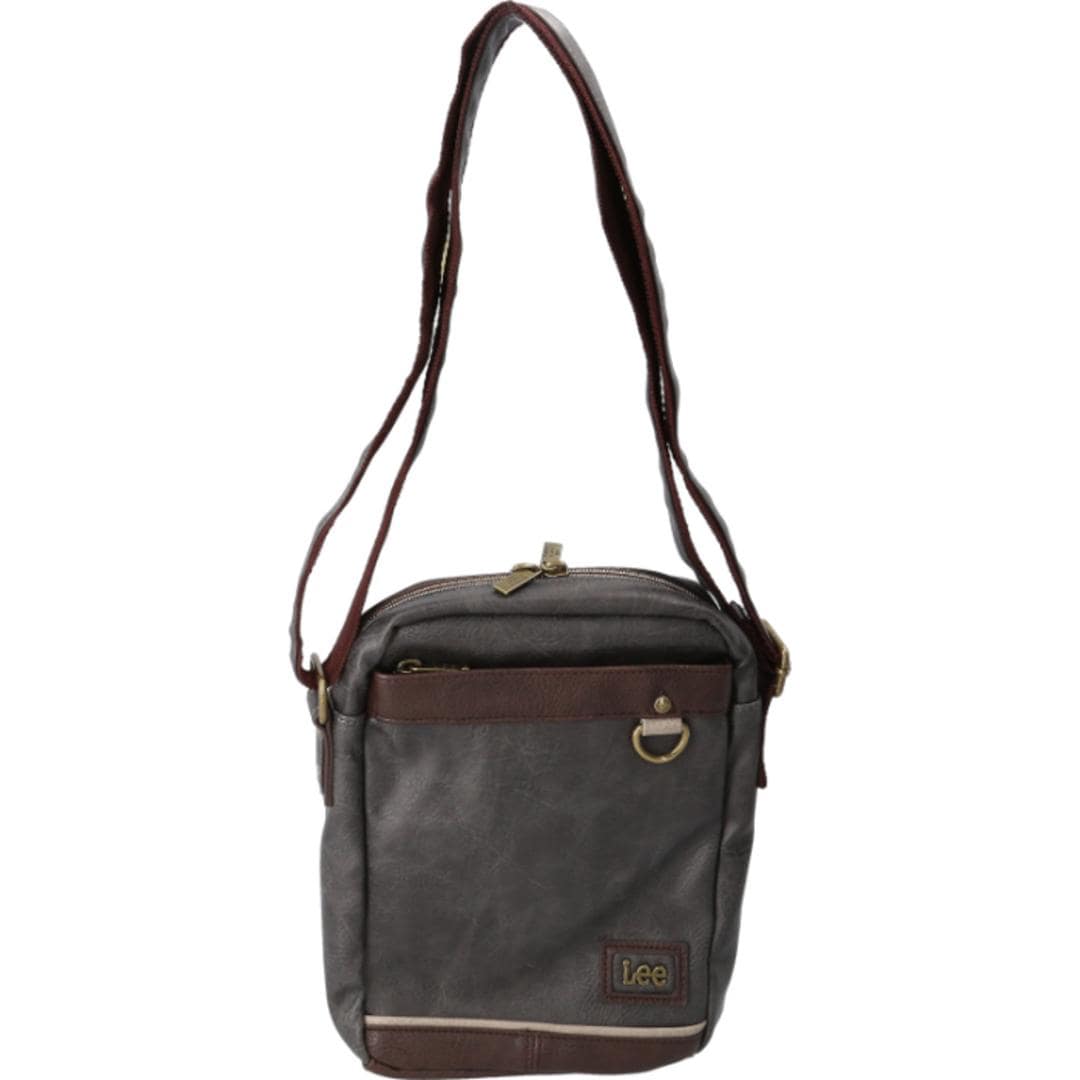 Lee リー ショルダーバッグ 通販 バッグ ショルダーバック メンズ レディース 斜めがけ おしゃれ 斜め掛け ななめ掛け 斜めかけ 大人 シンプル 無地 ギフト ショルダー 肩掛け バック かばん 鞄 オシャレ ギフト 贈り物 かっこいい GRAY ・