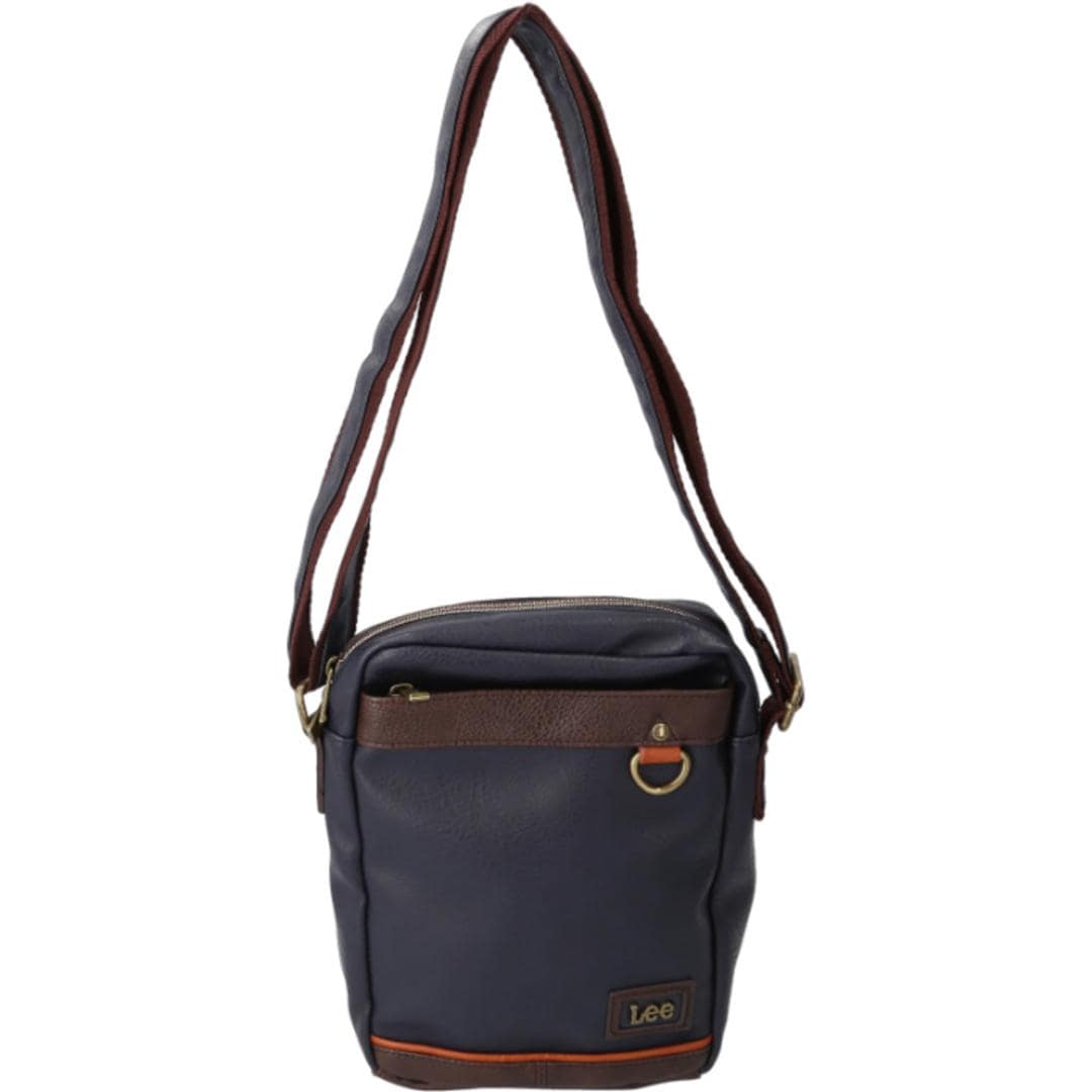 Lee リー ショルダーバッグ 通販 バッグ ショルダーバック メンズ レディース 斜めがけ おしゃれ 斜め掛け ななめ掛け 斜めかけ 大人 シンプル 無地 ギフト ショルダー 肩掛け バック かばん 鞄 オシャレ ギフト 贈り物 かっこいい NAVY ・
