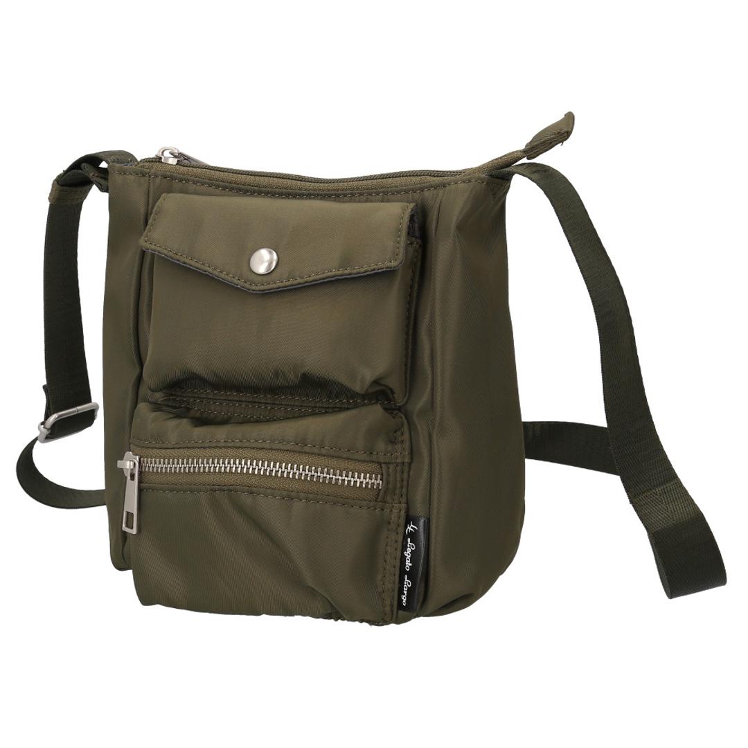 レガートラルゴ ショルダーバッグ LH-X0441 通販 LegatoLargo ショルダーバック 斜めがけバッグ ミニショルダーバッグ レディース 斜めがけ 大人 小さめ ブランド 縦長 縦型 撥水 シンプル 旅行 カジュアル ポケット多い レディースバッグ OLV.オリーブ ・