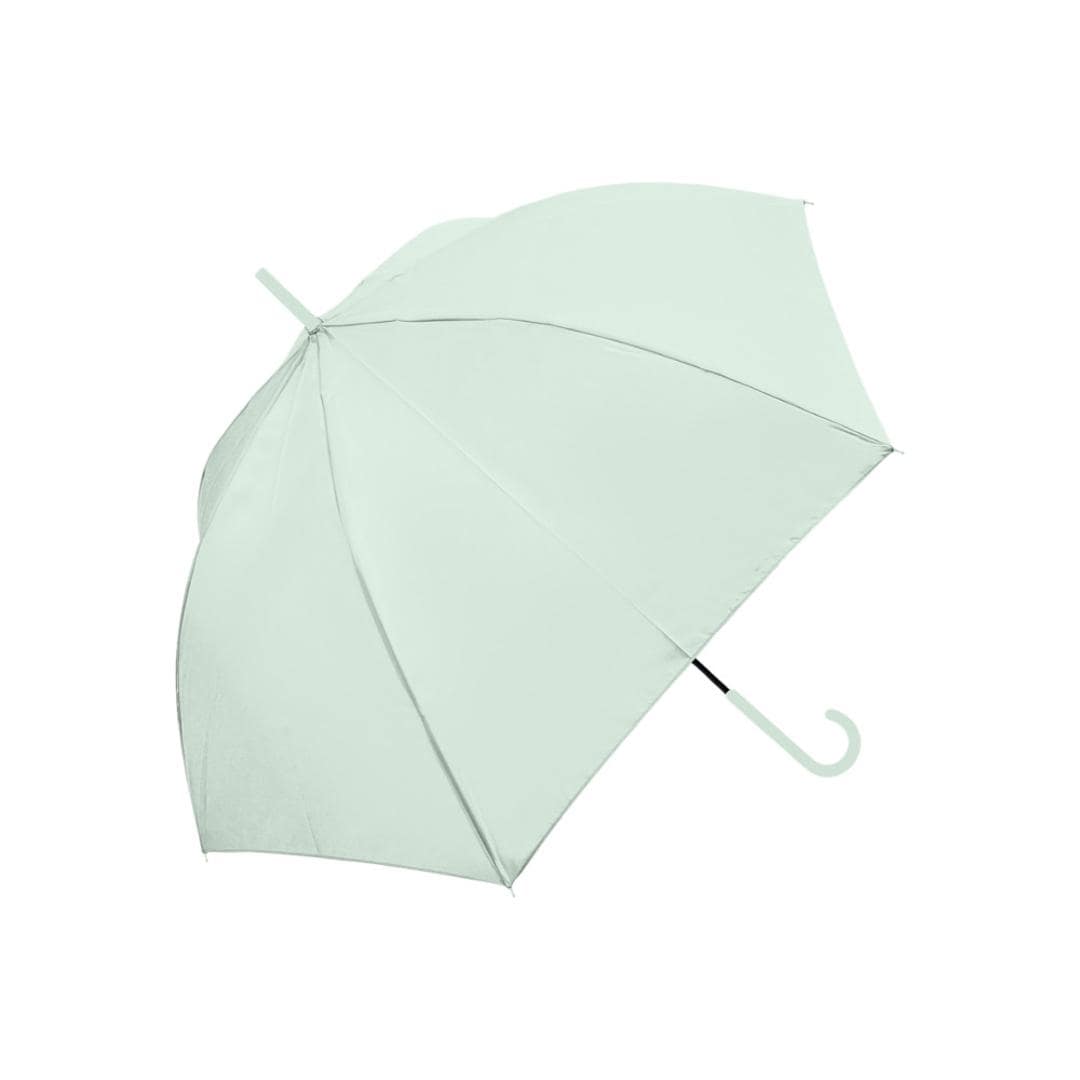 長傘 レディース 軽い 通販 傘 超軽量 超撥水 耐風傘 雨傘 手開き 60cm 耐風 撥水 かさ カサ 丈夫 グラスファイバー 通勤 通学 女性 大人 高校生 シンプル 無地 LIGHT as AIR+ 雨具 レイングッズ 女性用 レディース雨傘 ミント ・