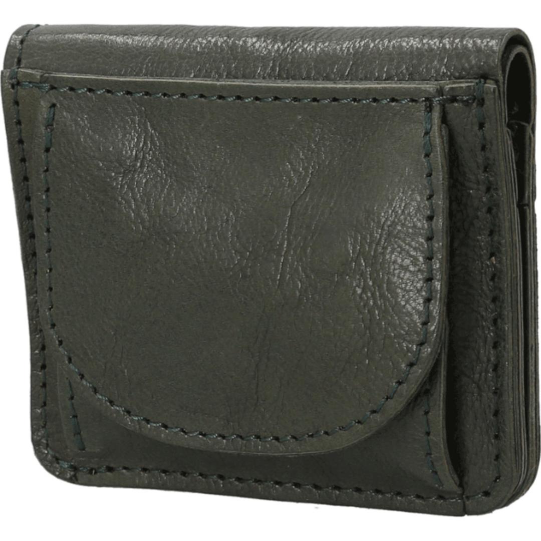 Lien コルド 財布 リアン LIT9704 通販 日本製 二つ折り財布 2つ折り財布 ミニ財布 革財布 box型小銭入れ レザー 本革 レディース メンズ シンプル コンパクト 小銭入れあり コルドレザー ボックス型小銭入れ レディース財布 折りたたみ財布 グリーン ・