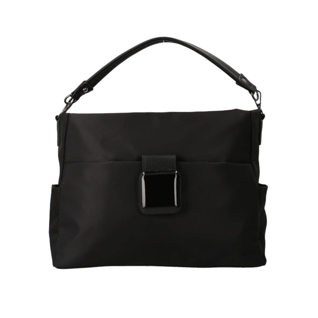 ラムモード ショルダーバッグ ナイロン 2way 35419 通販 ナイロンショルダー ナイロンバッグ ナイロントート ショルダーバック ショルダー 肩掛け ななめ掛け 斜めかけ トートバッグ トートバック トート 手提げ 2WAY シンプル 無地 通勤 ブラック ・