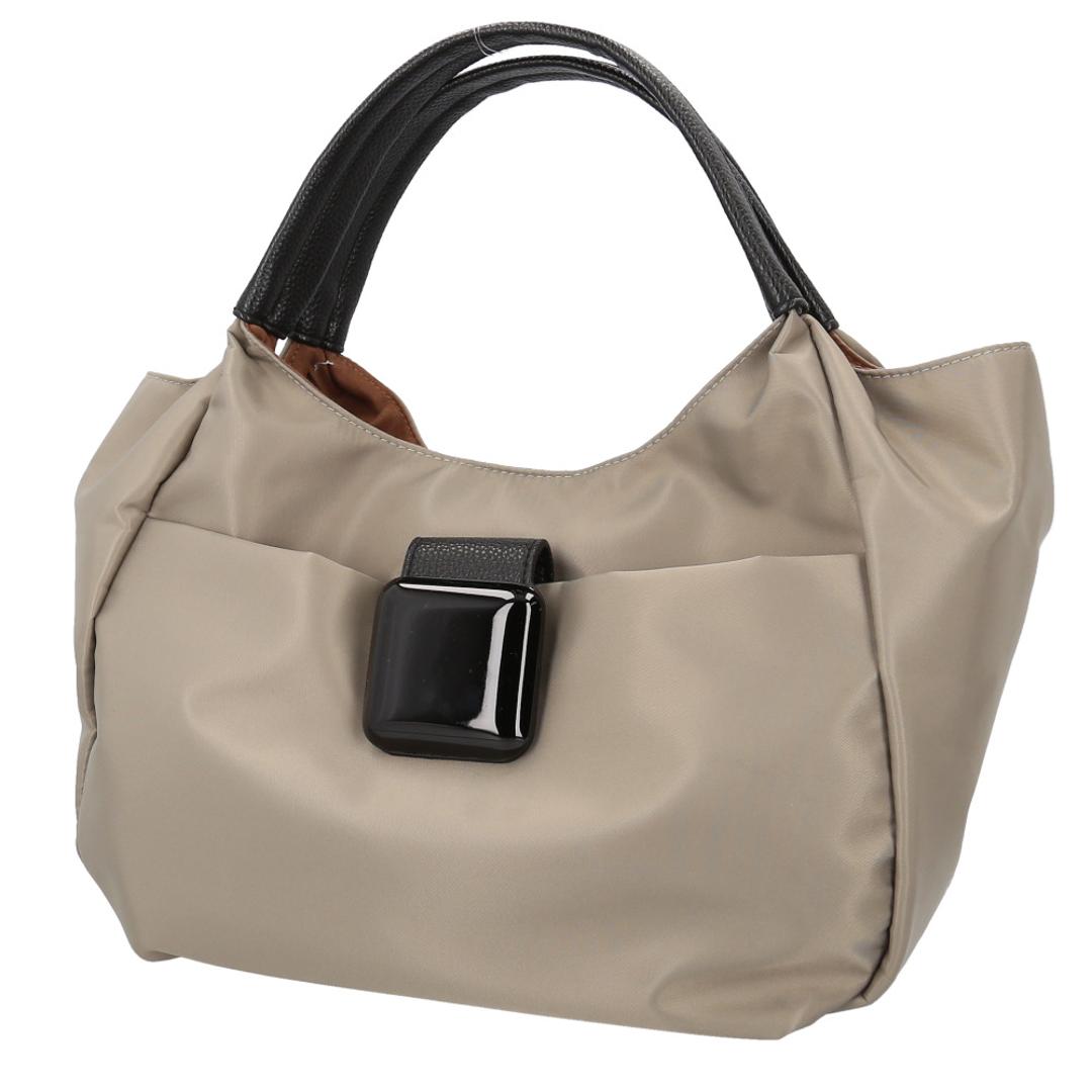 トートバッグ レディース 通販 ナイロントートバッグ 肩掛け 軽量 軽い 手提げバッグ バッグ かばん カバン 通勤 通学 おしゃれ かわいい シンプル 無地 エレガント カジュアル 女性 大人女子 肩がけ 誕生日 就職祝い お出掛け ギフト 贈り物 モカ ・