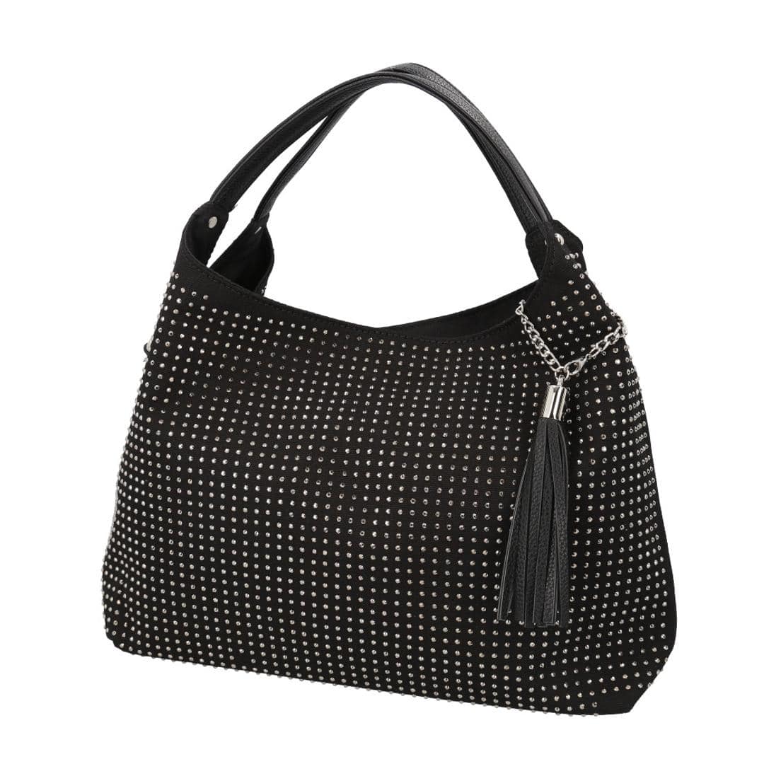 トートバッグ レディース 通販 手提げバッグ ショルダーバッグ 2WAY 肩掛け タッセルチャーム 軽い 軽量 バッグ かばん カバン シンプル おしゃれ かわいい 通勤 通学 女性 大人女子 カジュアル 旅行 ギフト 贈り物 お出掛け ブラック ・