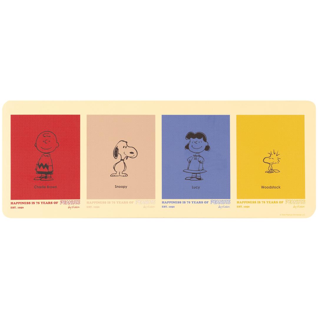 キッチンマット 120cm 通販 マット ロングマット ビニール製 台所マット 拭ける 拭くだけ 約45×120 キャラクター かわいい おしゃれ お手入れ簡単 床の保護 PVCマット 厚手 クッションマット 台所用マット キッチン キッチンファブリック ピーナッツ/カラーキャラクター ・